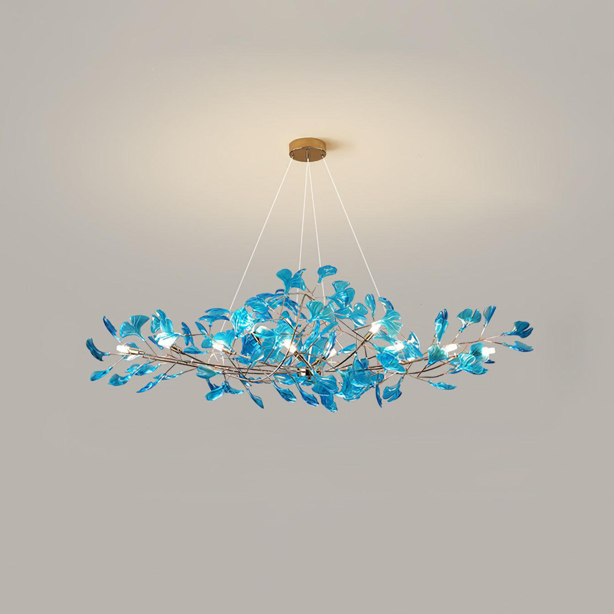 Acrylic Gingko Leaf Chandelier