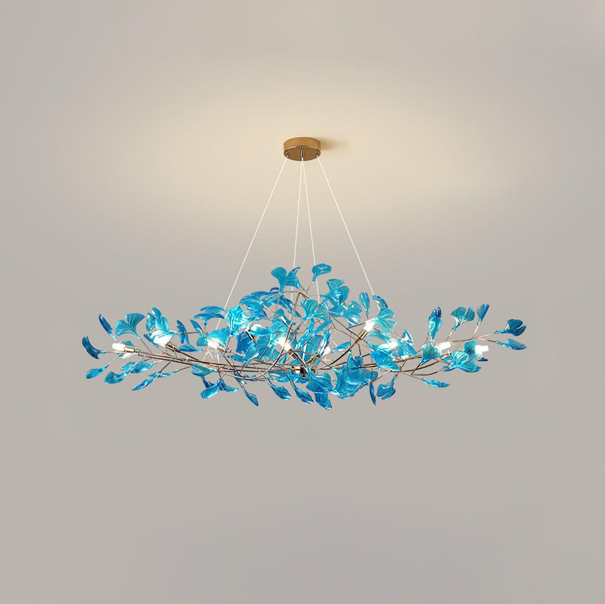 Acrylic Gingko Leaf Chandelier