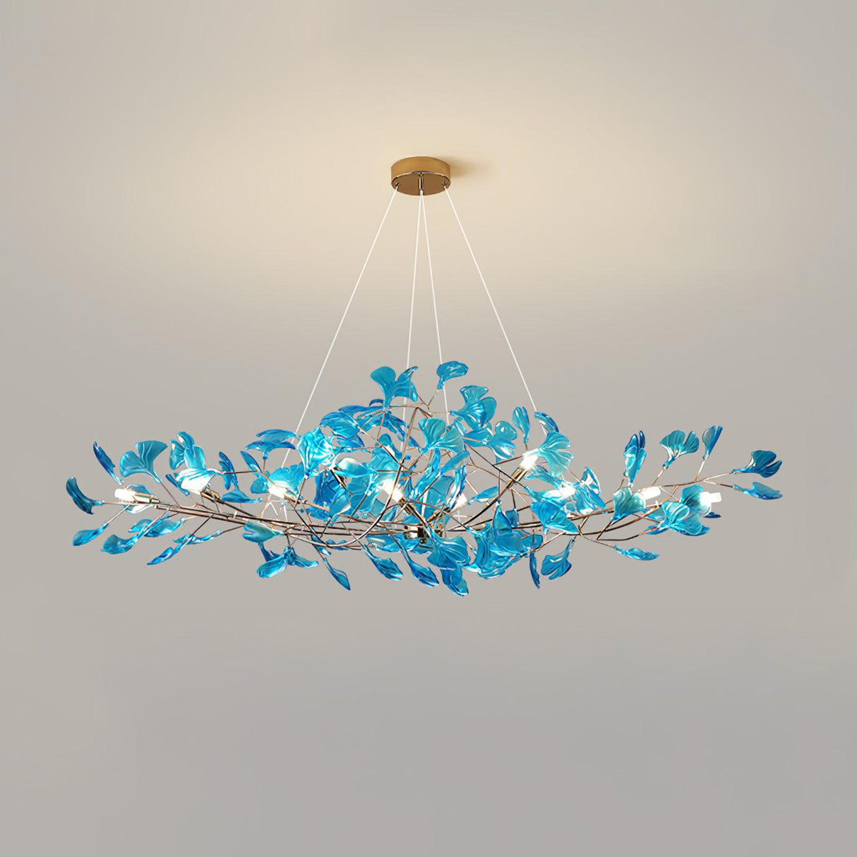 Acrylic Gingko Leaf Chandelier