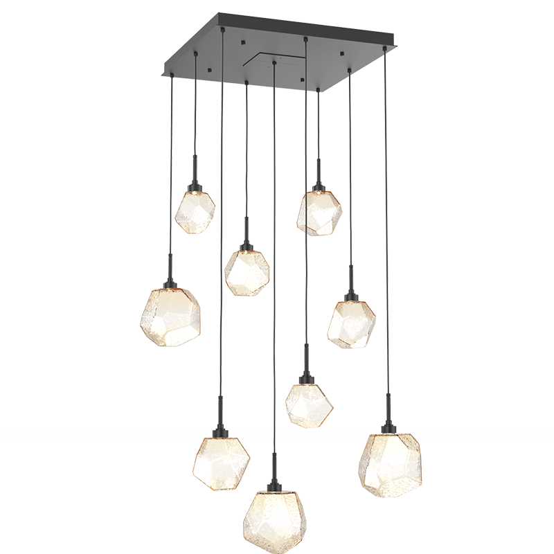 Art Twisted Square Chandelier