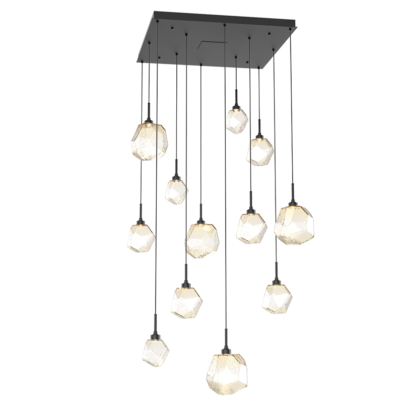 Art Twisted Square Chandelier