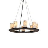 Centrum Alabaster Round Chandelier