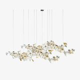 Gold White Leaves Combination Gingko Chandeliers