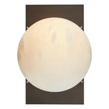 Alabaster Ball Brass Wall Sconce