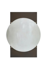 Alabaster Ball Brass Wall Sconce