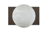 Alabaster Ball Brass Wall Sconce