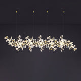 Gingko Leaves Linear Chandelier 197"