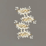 Gingko Leaves Linear Chandelier 197"