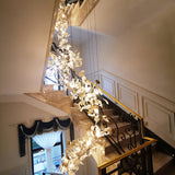 Gingko Leaves Linear Chandelier 197"