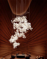 Gingko Leaves Linear Chandelier 197"