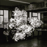 Gingko Leaves Linear Chandelier 197"