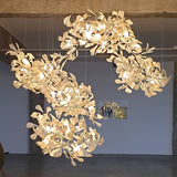 Gingko Leaves Linear Chandelier 197"