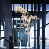 Gingko Leaves Linear Chandelier 197"