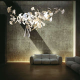 Gingko Leaves Linear Chandelier 197"