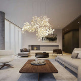 Gingko Leaves Linear Chandelier 197"