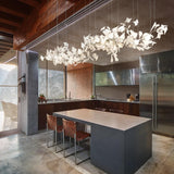 Gingko Leaves Linear Chandelier 197"