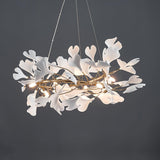 Gingko Chandelier U USE White and Gold