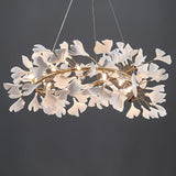 Gingko Chandelier U USE White and Gold