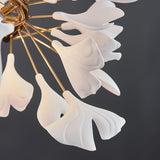 Gingko Chandelier U USE White and Gold