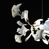 Gingko Chandelier U USE White and Gold