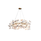 Gingko Chandelier U USE White and Gold