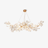 Gingko Chandelier K USE White and Gold