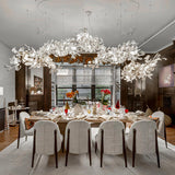 Gingko Chandelier K USE White and Gold