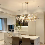 Gingko Chandelier K USE White and Gold