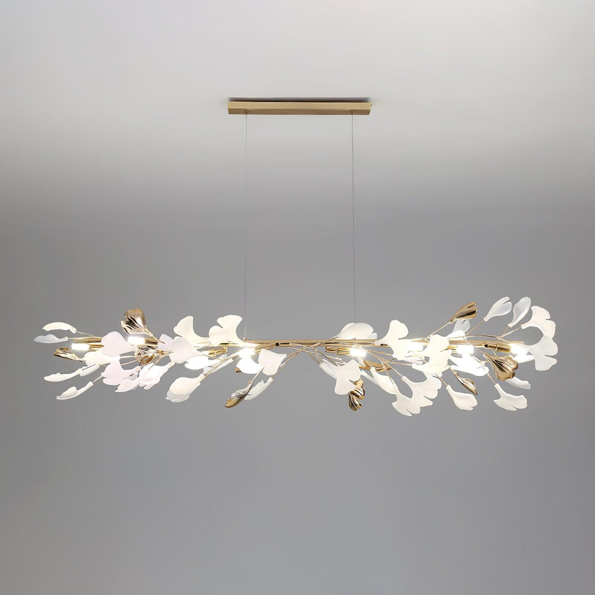 Gingko Linear Chandelier For Cord