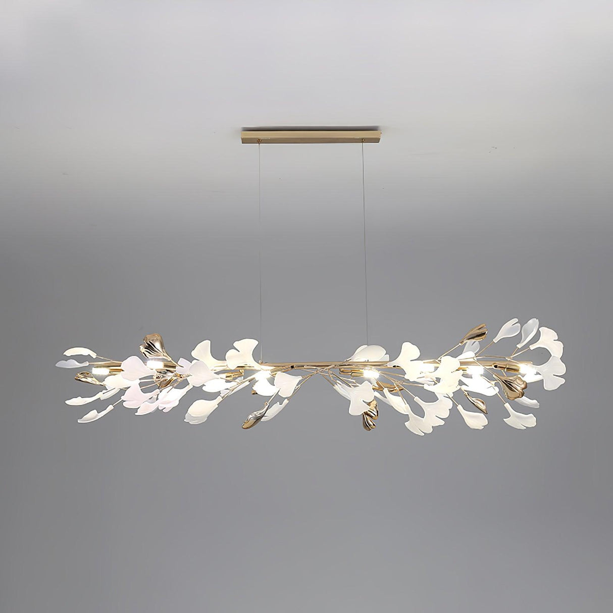 Gingko Linear Chandelier For Cord