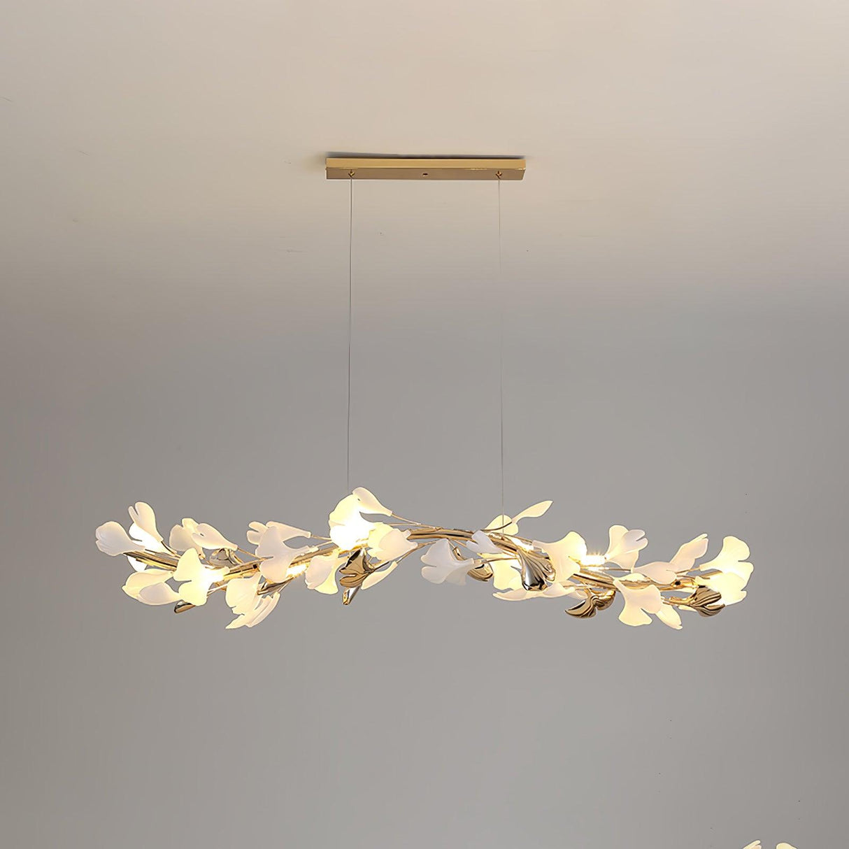 Gingko Linear Chandelier For Cord