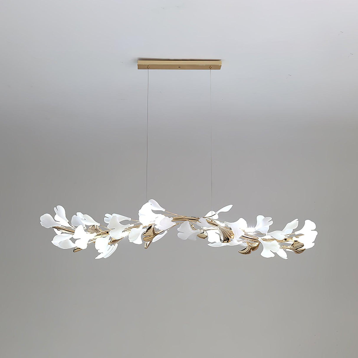 Gingko Linear Chandelier For Cord