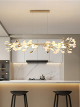 Gingko Linear Chandelier For Cord