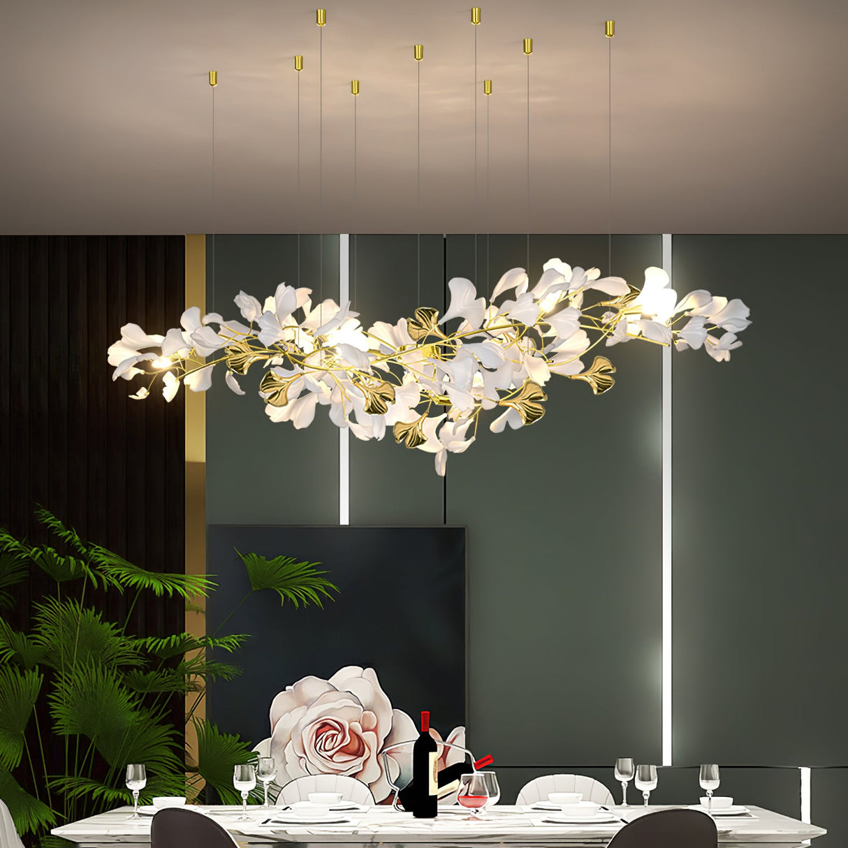 Gingko Ovl Chandelier