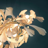 Gingko Leaves Linear Chandelier 197"