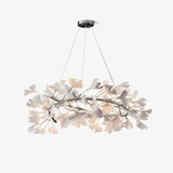 Gingko Chandelier U USE White and Gold