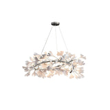 Gingko Chandelier U USE White and Gold