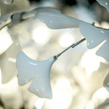 Gingko Chandelier F USE White and Gold