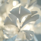 Gingko Chandelier F USE White and Gold