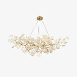 Gingko Chandelier B USE White and Gold