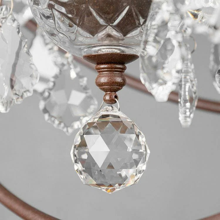 Annie Gyro Crystal Double Chandelier