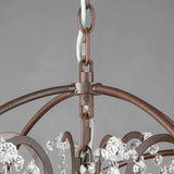 Annie Gyro Crystal Double Chandelier