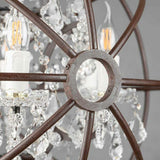 Annie Gyro Crystal Double Chandelier