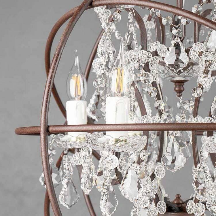 Annie Gyro Crystal Double Chandelier