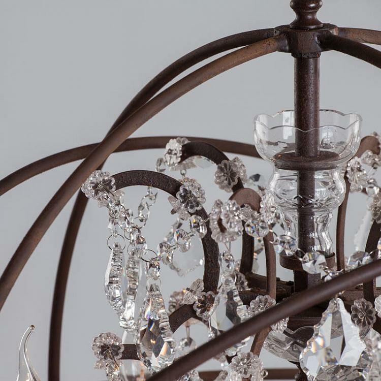 Annie Gyro Crystal Floor Lamp