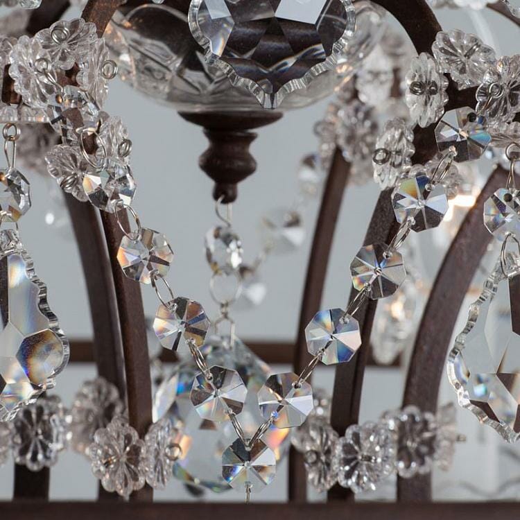 Annie Gyro Crystal Floor Lamp