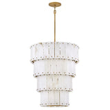 Simone Alabaster Round 4-Tier Chandelier