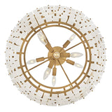 Simone Alabaster Round 4-Tier Chandelier