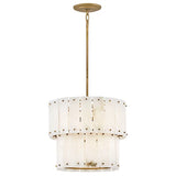 Simone Alabaster Round 2-Tier Chandelier