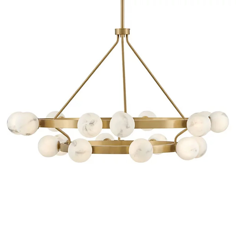 Art Glass Ball Selene Multi Tier Chandelier